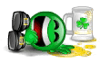 Rolling in drink laughing